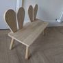 Toddler/Kids Bunny Bench - Pine Wood Image 2