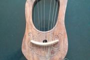 Vintage 10 String Rosewood Lyre Harp