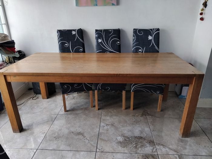 Solid wood table and chairs