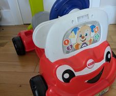 Fisher-Price Laugh & Learn 3-in-1 Smart Car Interactive Infant Walker & Toddler Ride-on Toy