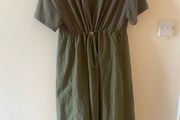 Olive Green Cargo style Dress