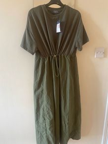 Olive Green Cargo style Dress