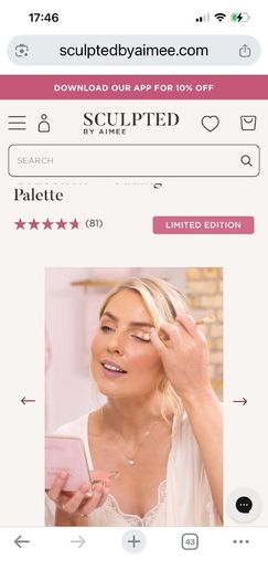 Sculpted By Aimee. Limited Edition Love Story the Wedding Palette