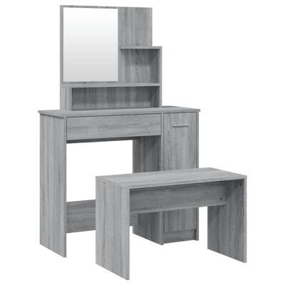 Dressing Table Set Grey Sonoma 86.5x35x136 cm (FREE SHIPPING)