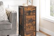 Chest of Drawers: Cabinet with Drawer and Adjustable Shelf, Side Cabinet, Bedside Cabinet, Telephone Table, Slatted Door, Hallway Cabinet, Living Room, Bedroom, Office, Hallway, Vintage
