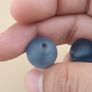 Antique African Style Light Blue Glass Lot of 6 Image 5