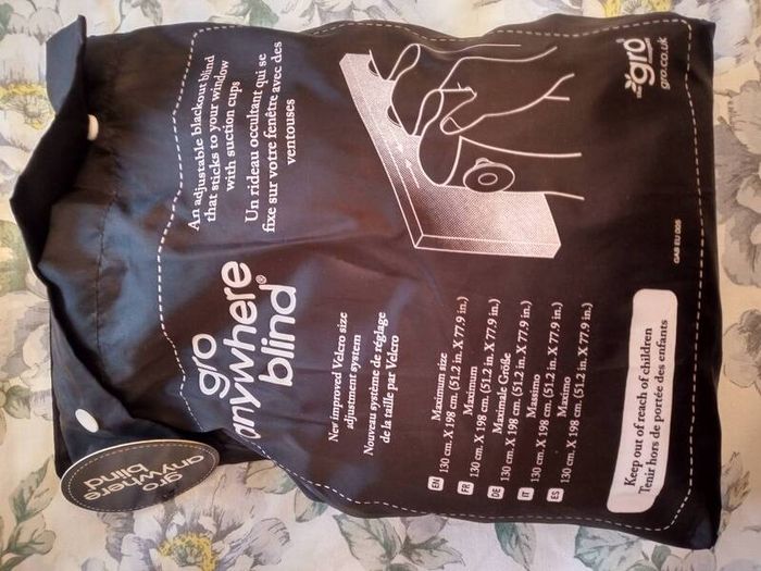Gro anywhere blackout blind (portable)