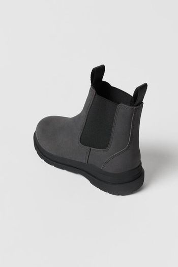 Zara Kids/ Leather Ankle Boots With Gores