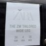 Zara ZW The Tailored Wide Leg Jeans Black Image 3
