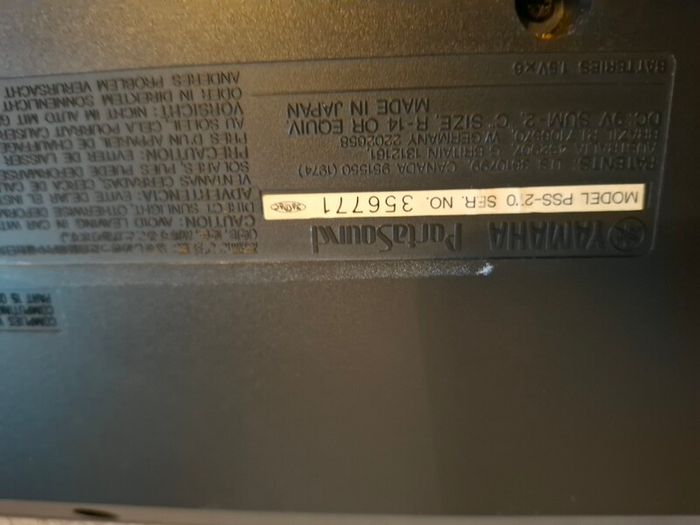 Yamaha PSS-270 synthesizer