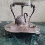 Antique silverplate swan centrepiece Image 2