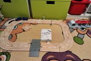 Wooden track train