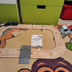 Wooden track train