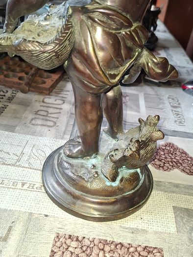 Very Large Heavy 19th Century French Bronze Sculpture by the renowned artist Auguste Moreau 1834 to 1917, Postage Available or Collection