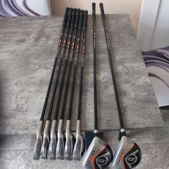 Dunlop golf clubs. Right handed clubs