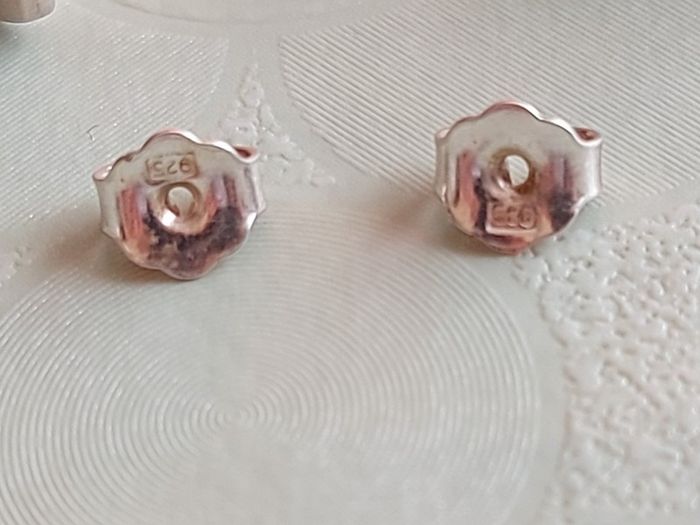 silver earrings
