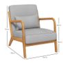 Lounge Armchair with Solid Wood Frame Image 2