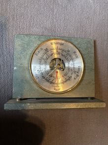 Vintage Marble Barometer