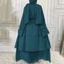 Brand New OBEEII Abaya Muslim Women Chiffon Loose Long Cardigan Image 4