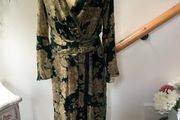 Zara velvet dress with fringe new, size M