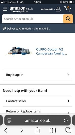 Driveaway awning