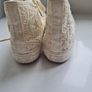 Cream lace Converse Hi - Tops Image 4