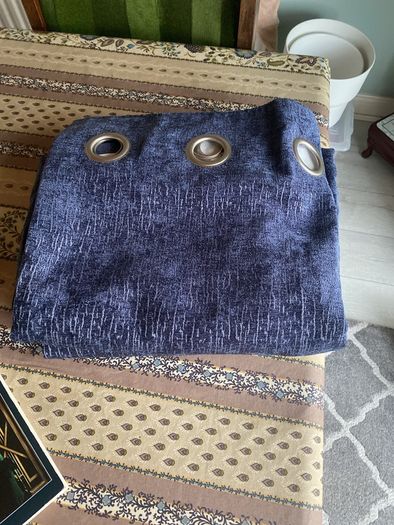 Navy curtains