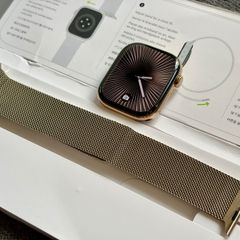 Apple Watch series 10 GPS + Cellular 46mm Gold Titanium + Gold Milanese loop strap
