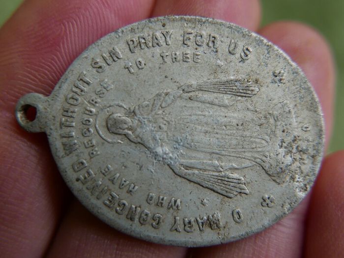 Antique Medals Pendants Holy Charms
