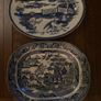 2 Antique blue and white platters Image 4