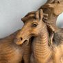 Large Vintage wooden horse sculpture Image 7