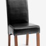 Rustic Wooden Table (180cm) & 6 Black Chairs Image 4