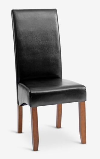 Rustic Wooden Table (180cm) & 6 Black Chairs