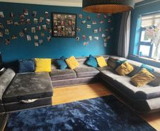 U Shape Corner Sofa Bed with Storage
