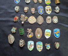 36 Walking Stick Emblems Stocknagel or Medallions