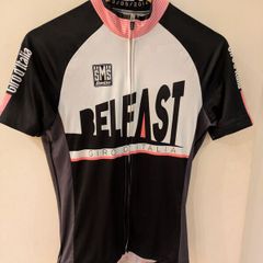 Santini Giro D'Italia cycle race jersey Belfast 2014 size large 9/5/14