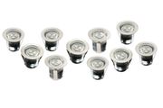 10 LED Cricular Decking Lights Blue Light Kit IP68