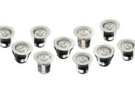 main image for ad 10 LED Cricular Decking Lights Blue Light Kit IP68