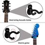 Guitar Wall Mount Hanger 2-Pack, Guitar-Shaped Metal Guitar Hanger Image 3