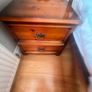 Pair solid antique pine lockers Image 2