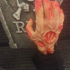 Halloween decorations Tombstone zombie hands battery operated
