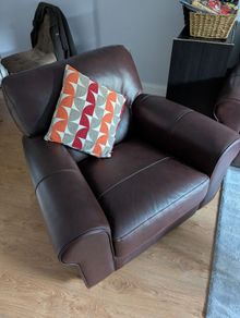 Leather armchair