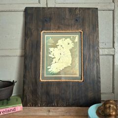 Map of the 'Kingdom of Ireland' In A Large Natural Slate Stone Frame