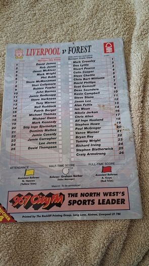 Vintage Liverpool FC Match Programmes 1990's x9