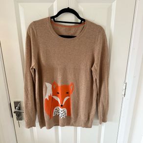 Boden Wool & Cashmere Fox Sweater
