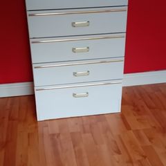white chest of drawers