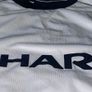 MANCHESTER UNITED away jersey shirt AND shorts Umbro 1999 2000 season. TREBLE WINNERS highly sought after SHARP sponsor edition Image 6