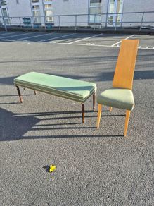 Vintage Hall Bench & Dining Chair