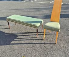 Vintage Hall Bench & Dining Chair