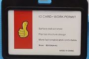 ID card sleeve, suitable for workplace and office signs, new.